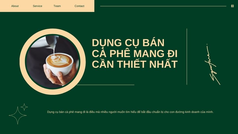 Dụng cụ bán cà phê mang đi cần thiết nhất